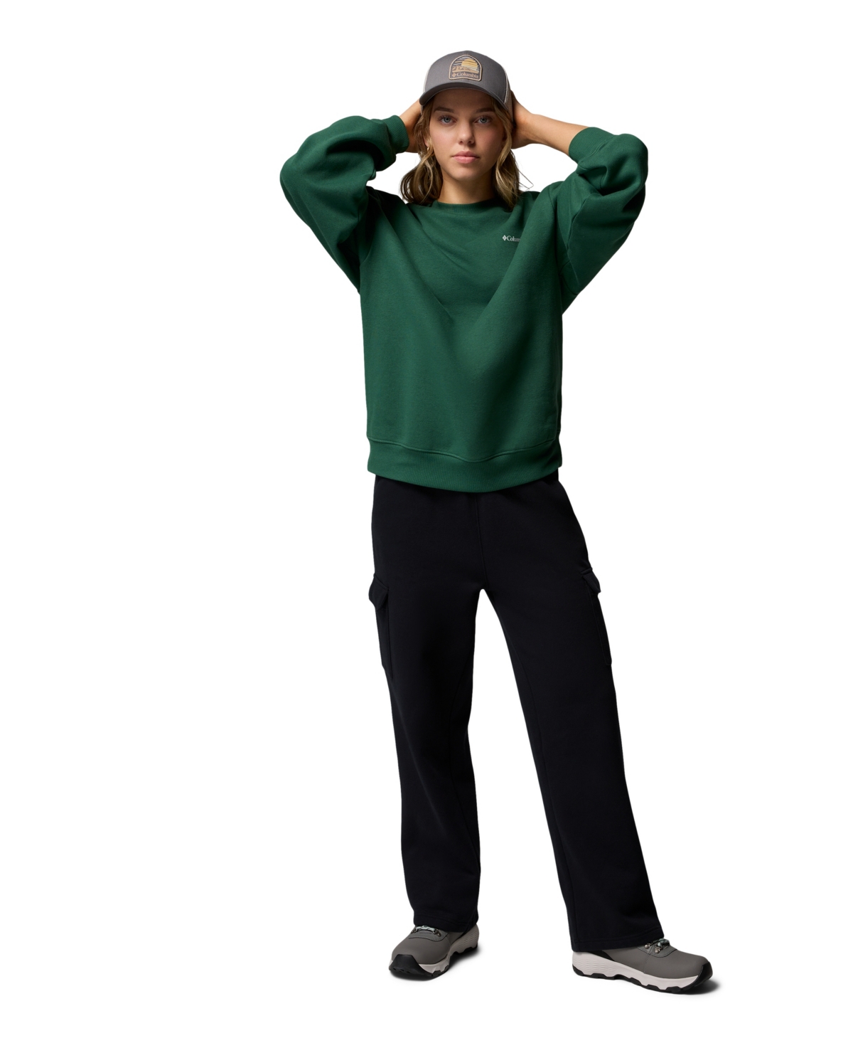 Columbia Women's Aldermore Crewneck Long-sleeve Sweatshirt In Green
