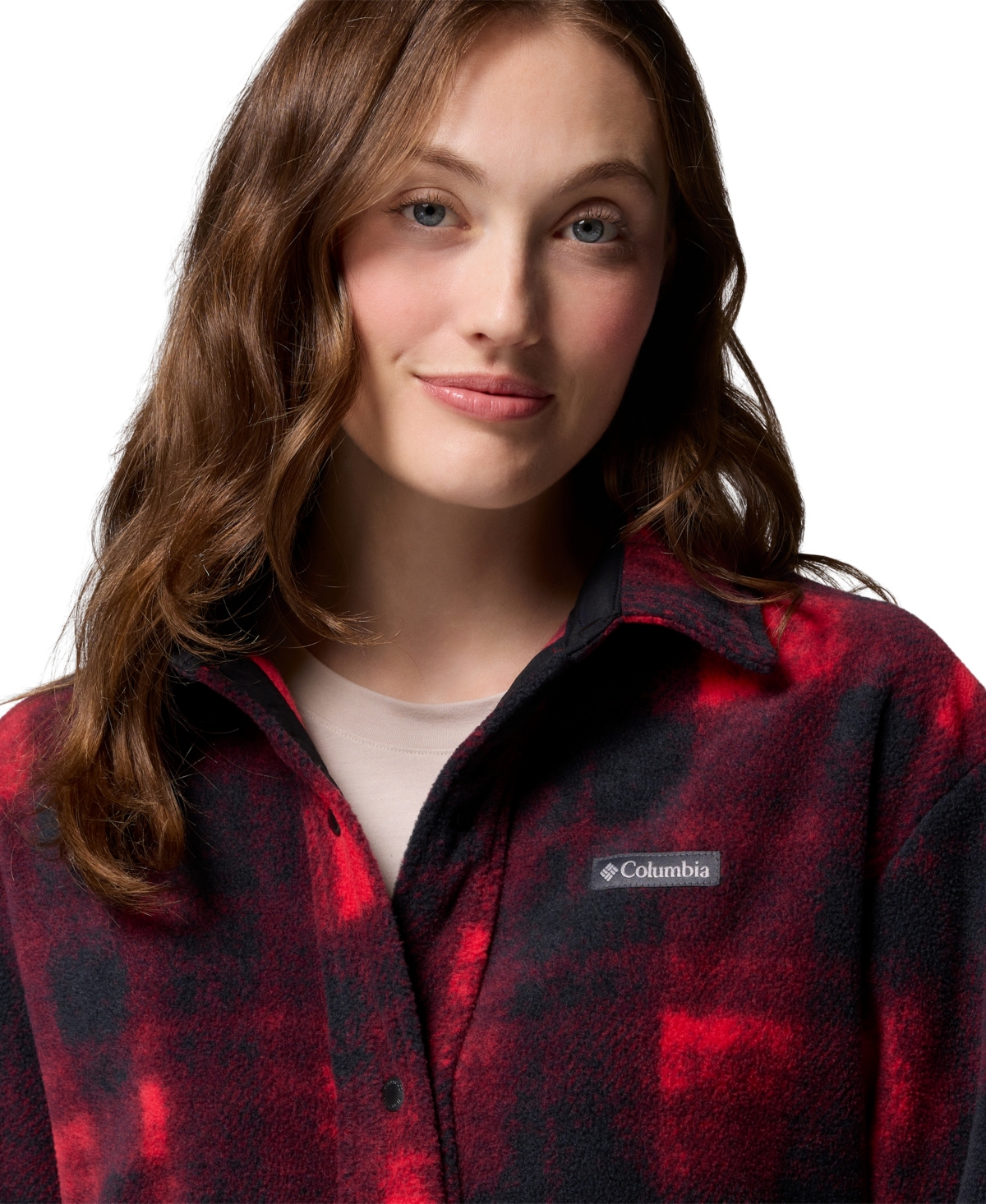 Columbia Women's Benton Springs Ii Fleece Shirt Jacket In Red