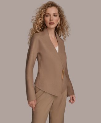 Women's Applique Detail V-Neck Jacket