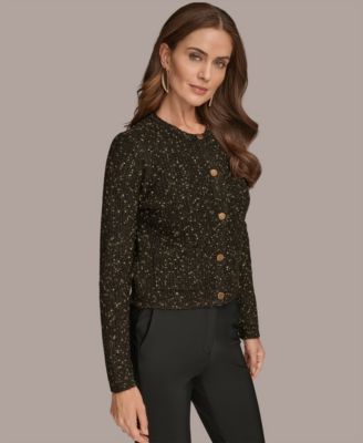 Women's Metallic Cardigan Sweater