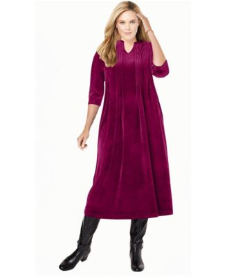 Women's Within Pintuck Velour Dress