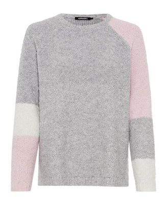Women's Colour Block Boucle Sweater