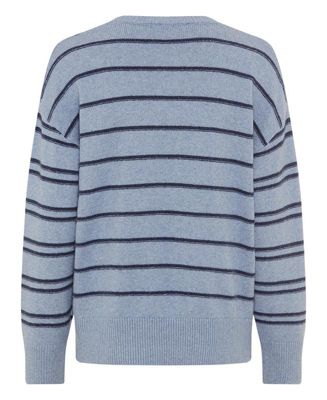 Women's Chevron Stripe V-Neck Sweater