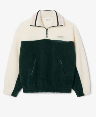 LACOSTE Women's Oversized Colorblock Half Zip Jacket