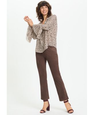 Modern Animal Bell Sleeve Blouse