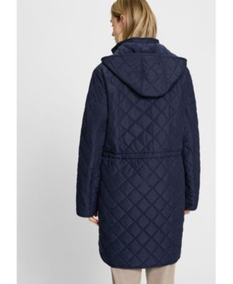 Women's Longline Quilted Coat
