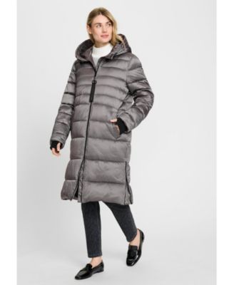 Women's Longline Hooded Puffer Coat