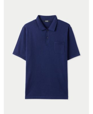 Men's Cotton Silk Cashmere Blend Polo Shirt