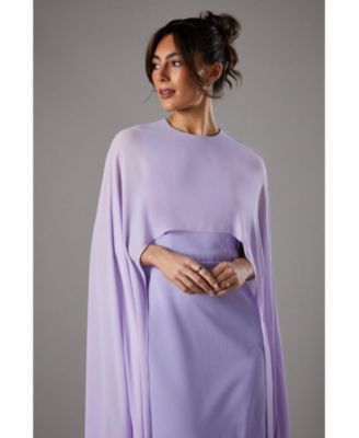 Women's Cape Sleeve Maxi Dress