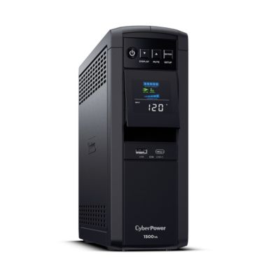 PFC Sinewave Computer Battery Backup, 1500VA 1000W UPS, 12 Outlets