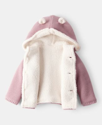 Baby Boys' or Baby Girls' Sherpa-Lined Cardigan