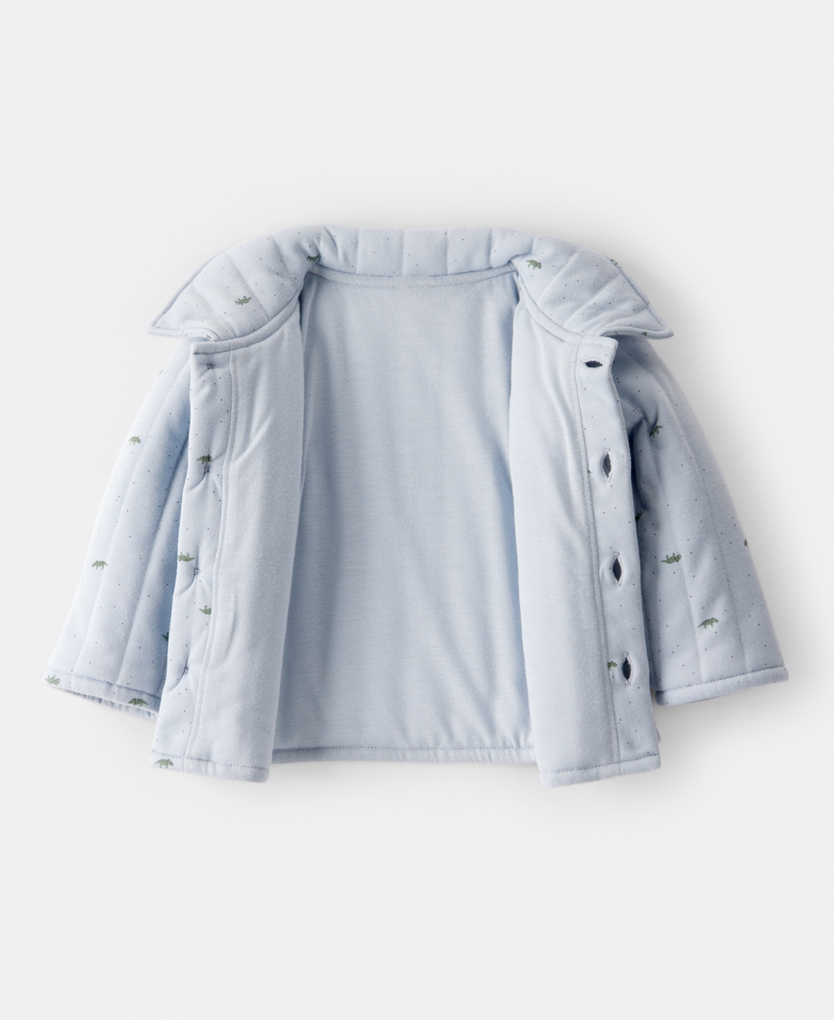 Carter's Baby Boys Dinosaur Quilted Cardigan In Blue