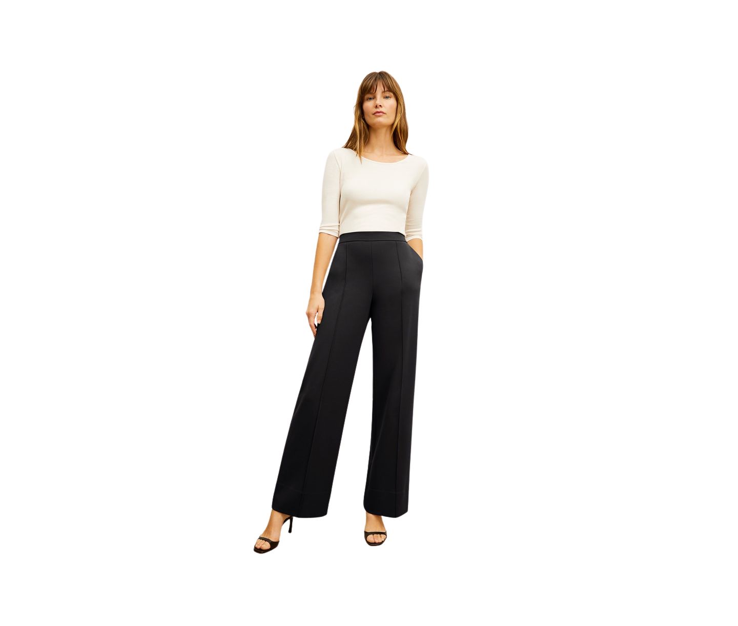 Женская футболка M.M.LaFleur Soyoung - Organic Ribbed Pima Cotton, цвет: Слоновая кость — фото 5