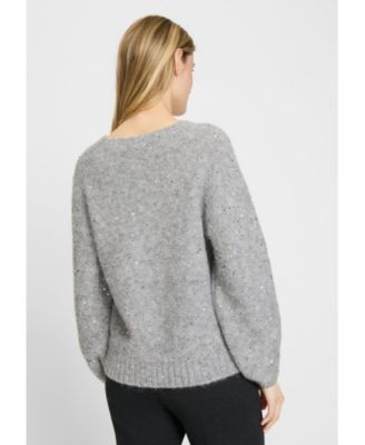 Women's Embellished Boucle Sweater