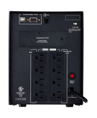 PR1500LCD 1500VA/1500W Smart App Sinewave Mini-Tower UPS