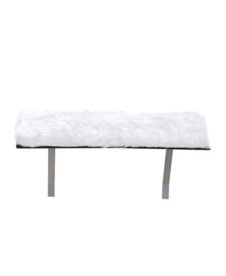 Wall-Mounted Cat Window Seat with Cushion in White