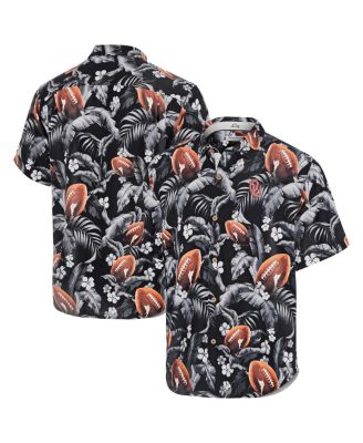 Tommy Bahama - Men's Black Oklahoma Sooners Veracruz Cay First Down Blooms Button-Up Shirt