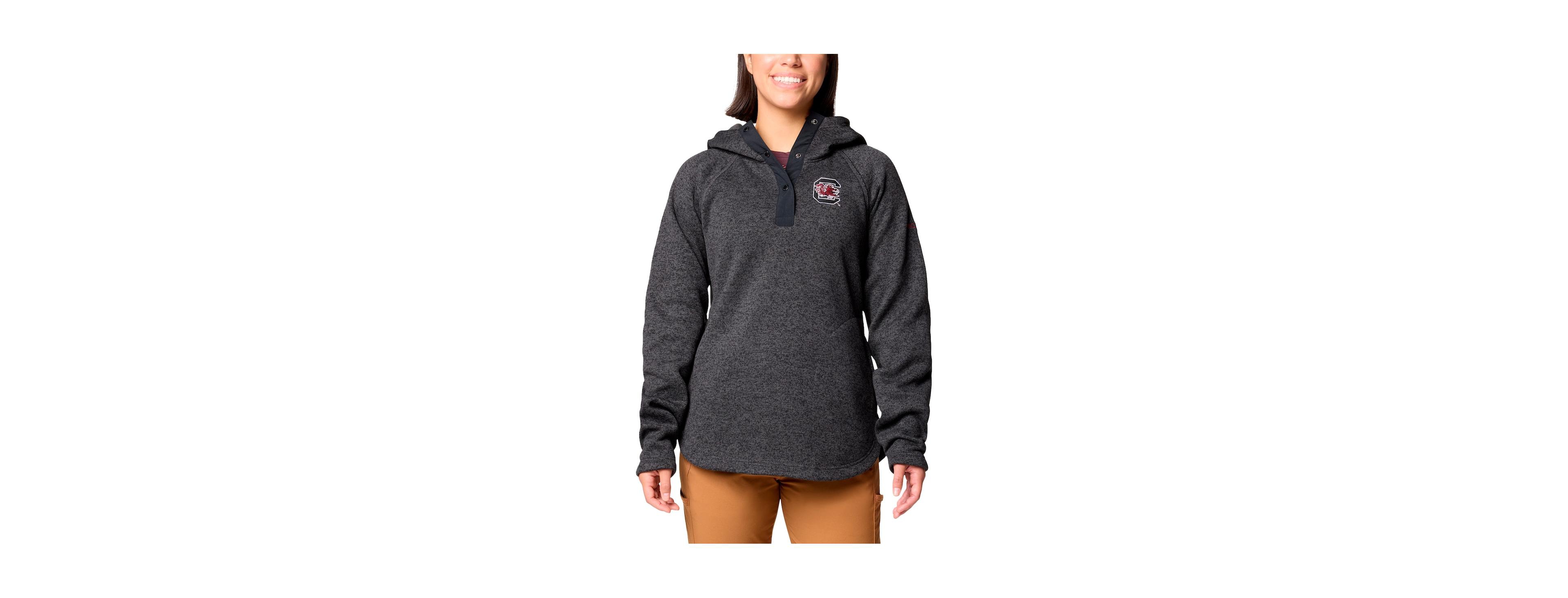 Columbia Women's Black South Carolina Gamecocks Sweater Weather Raglan Pullover Hoodie