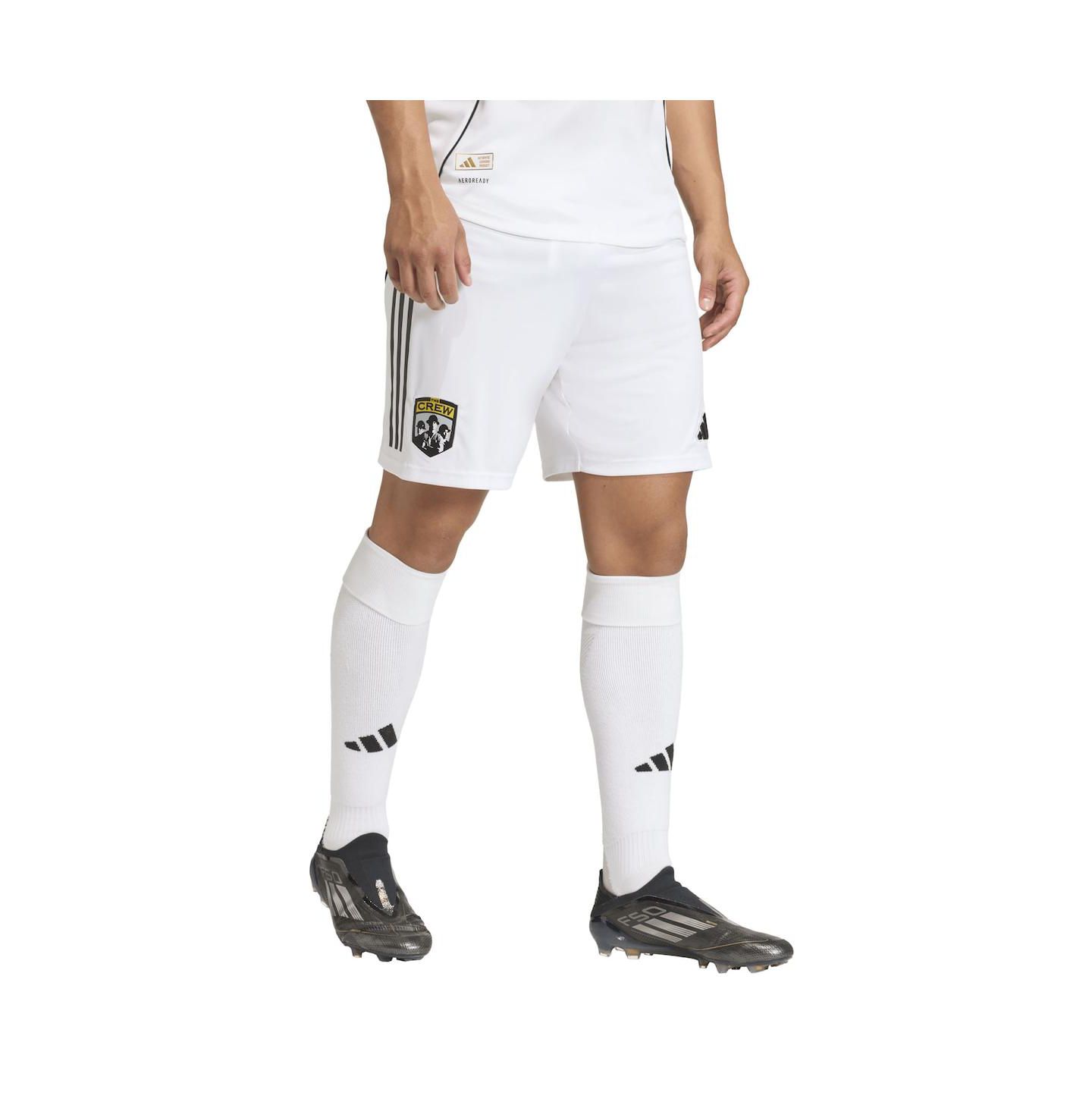 Мужские шорты adidas White Columbus Crew 2025 Archive Collection Authentic — фото 2
