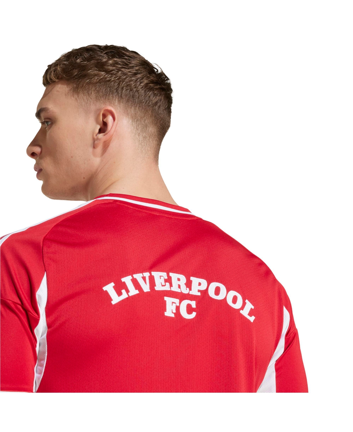 Adidas Men's Red Liverpool Full-Button Baseball Jersey