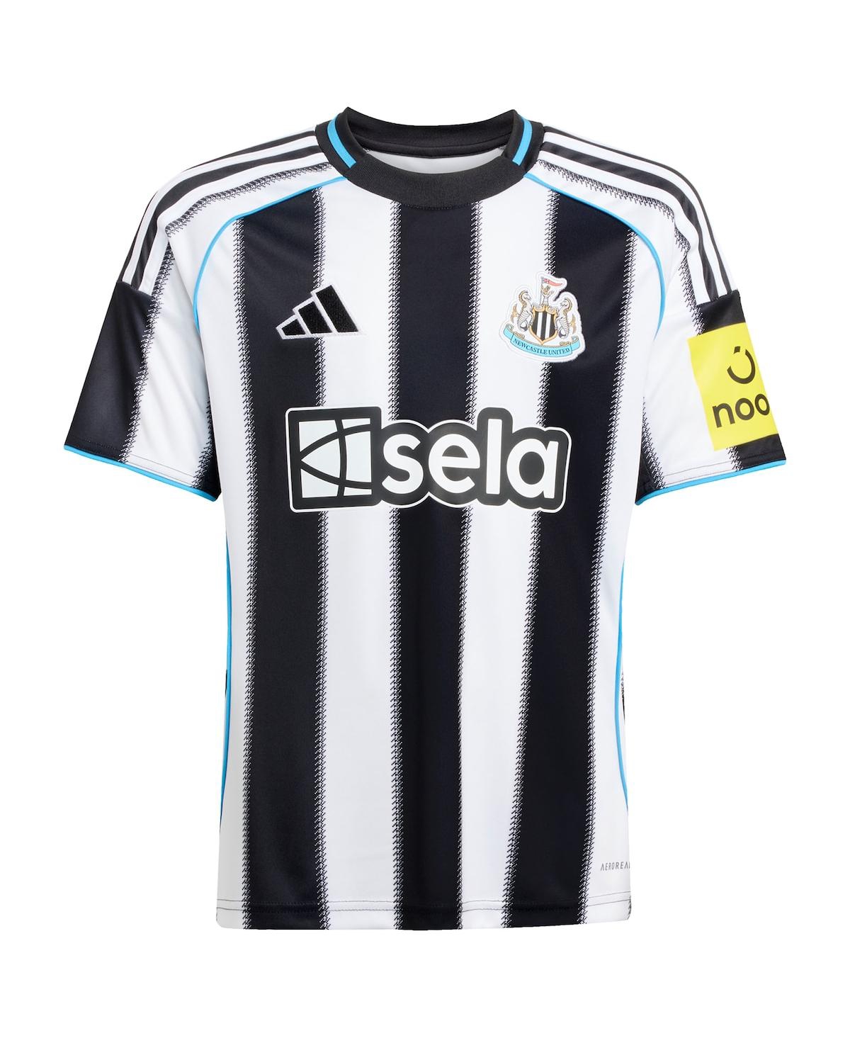adidas Big Boys and Girls Black Newcastle United 2025/26 Home Replica Jersey