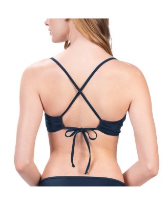 Women's Navy Buffalo Bills Hall of Fame Bikini Top