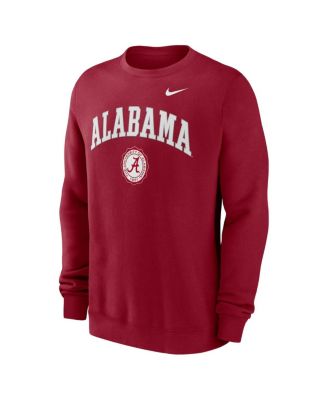 Men's Crimson Alabama Crimson Tide Arched Seal Pullover Sweatshirt