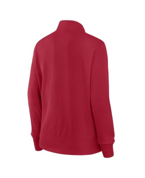 Женские куртки Logo Athletic Scarlet San Francisco 49ers Velocity Quarter-Zip Jacket