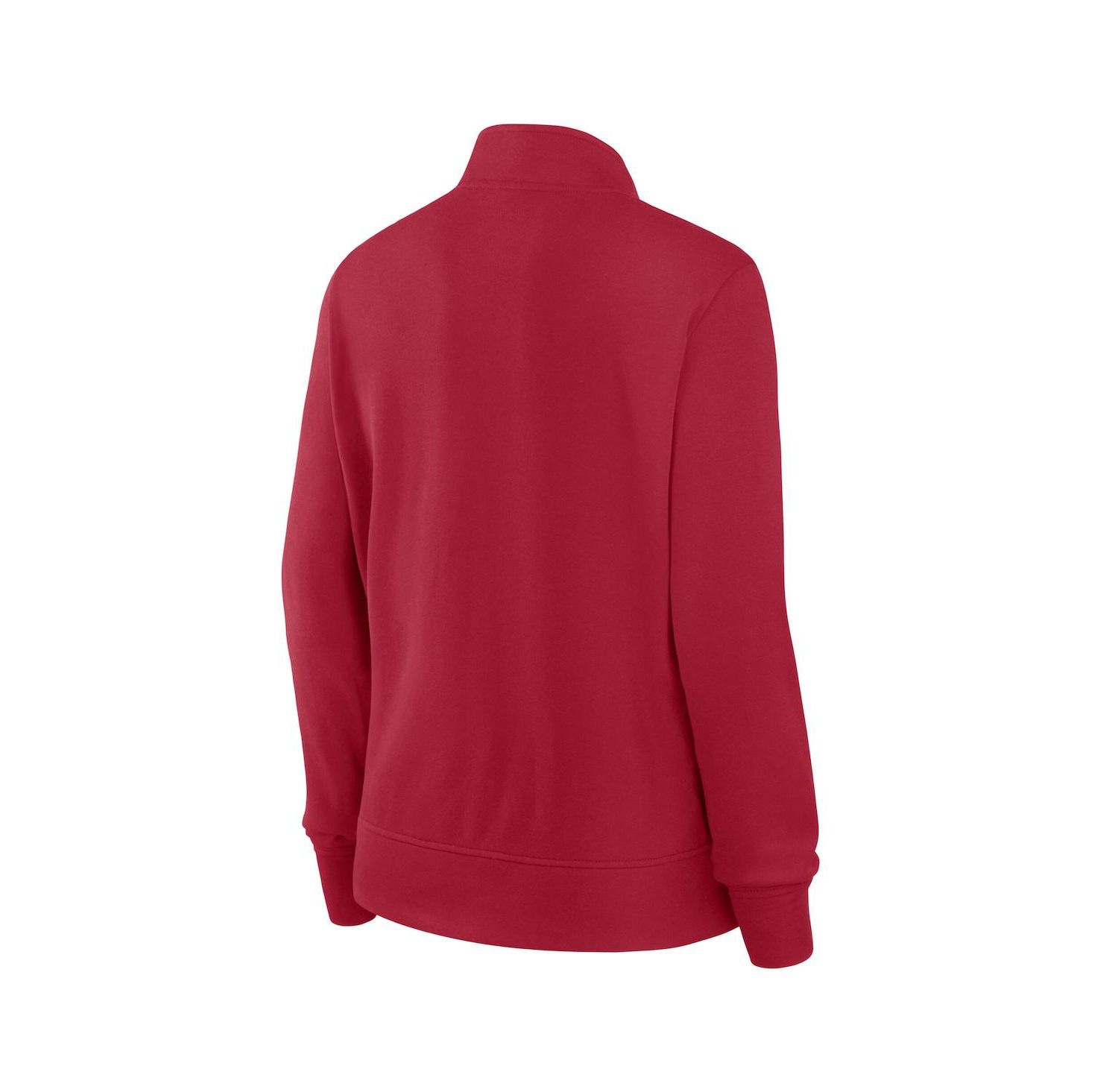 Women's Scarlet San Francisco 49ers Velocity Quarter-Zip Jacket