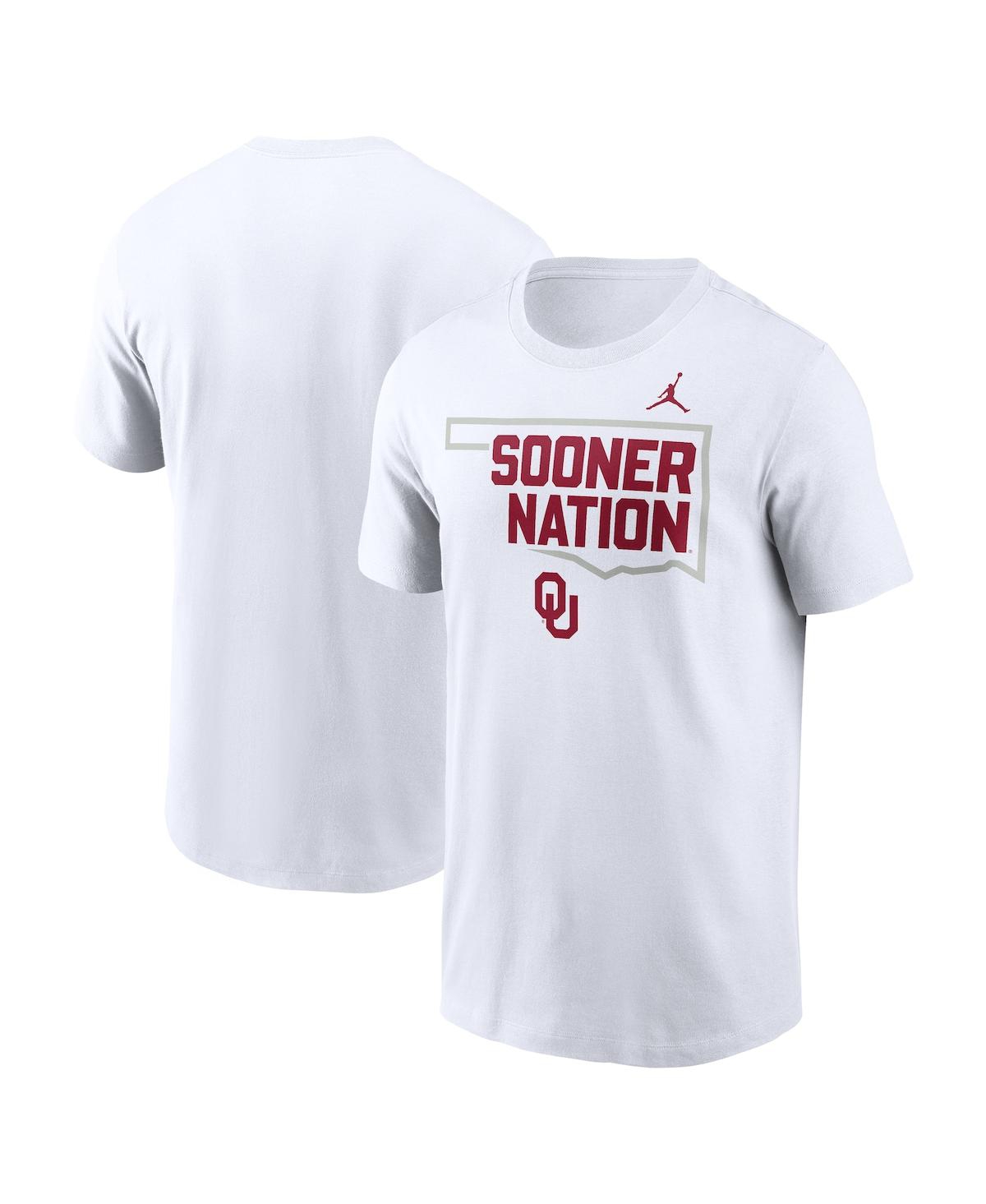 Jordan Men's White Oklahoma Sooners Campus Local T-shirt In White