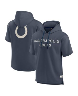 Fanatics - Men's Navy Indianapolis Colts Elements Future Ground Lettering Short Sleeve Pullover Hoodie