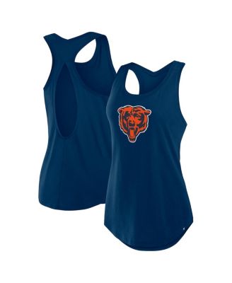 Fanatics - Women's Navy Chicago Bears Iron Fan Tank Top