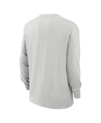 Men's Gray Kansas City Chiefs Essential Heavy Max90 Long Sleeve T-Shirt