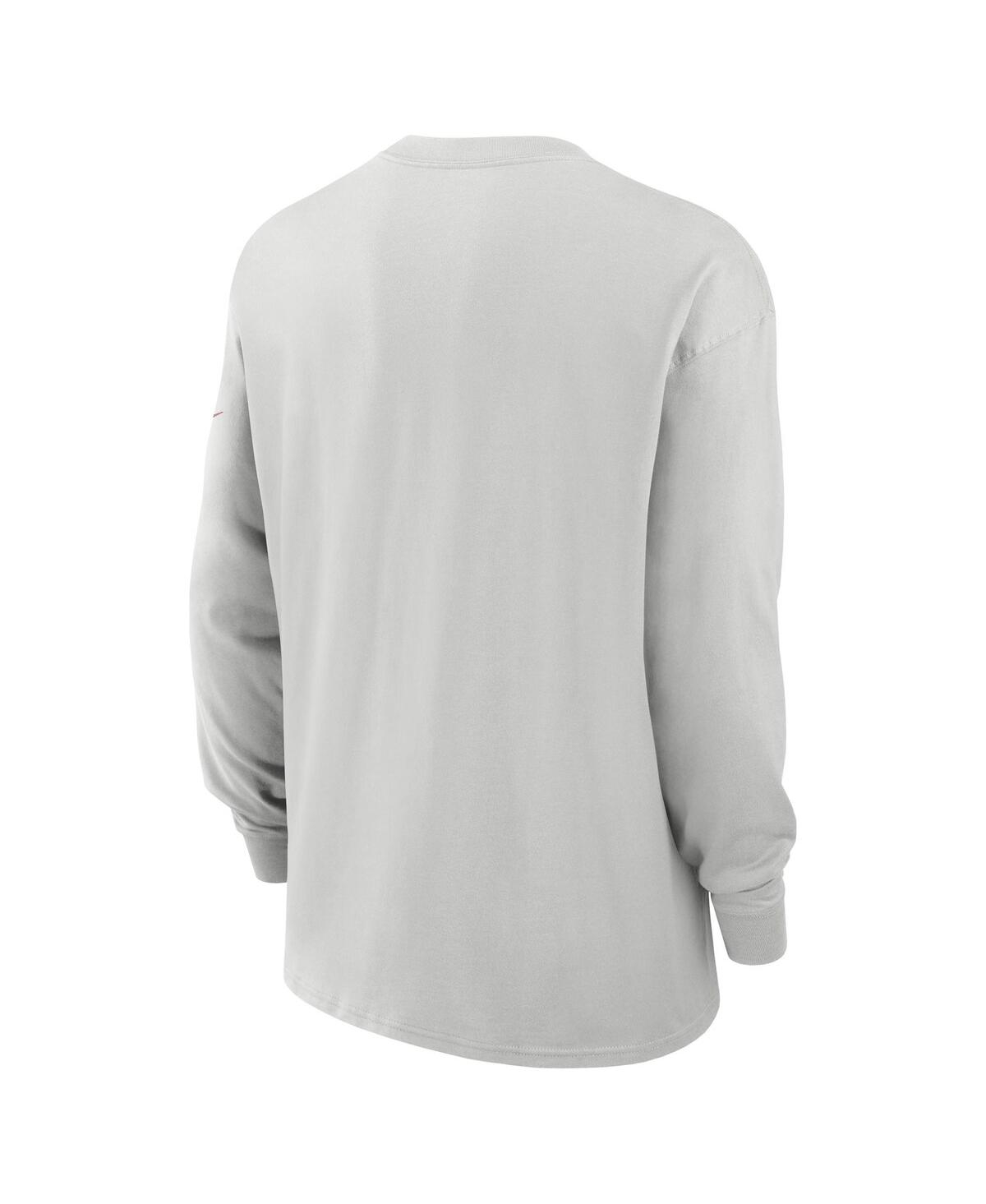 Nike Gray Kansas City Chiefs Essential Heavy Max90 Long Sleeve T-shirt In Gray