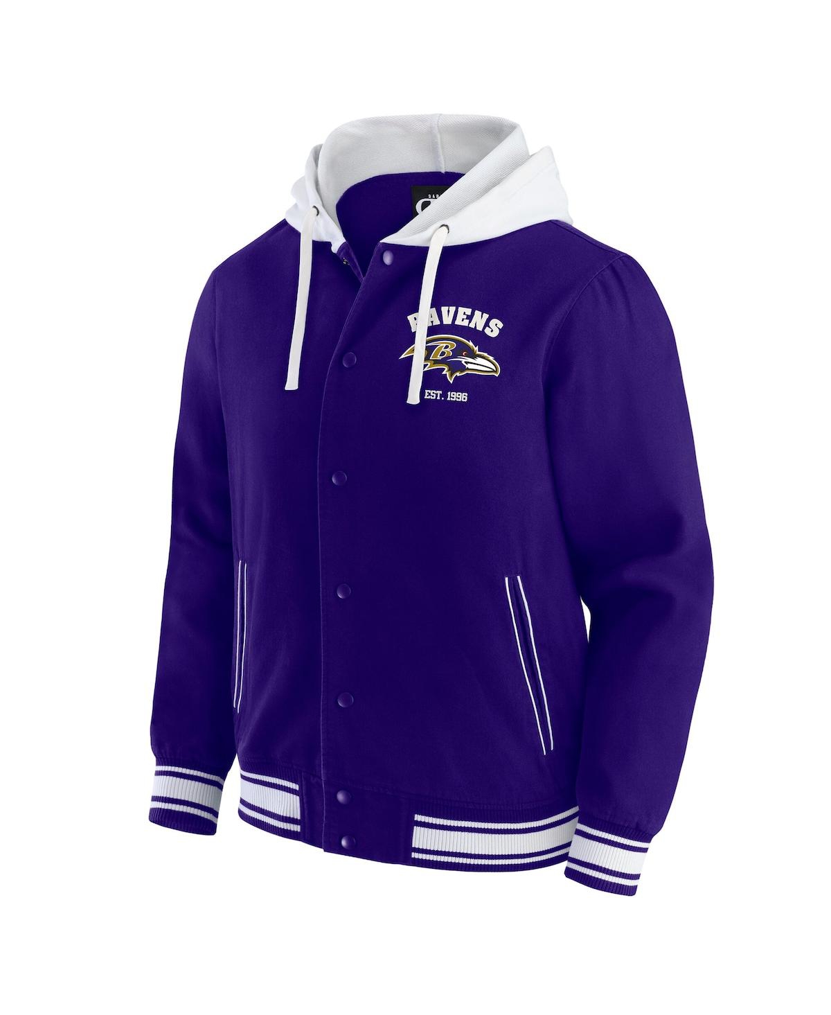 Fanatics Darius Rucker Collection By  Men's Purple Baltimore Ravens Full-snap Hoodie Jacket In Blue