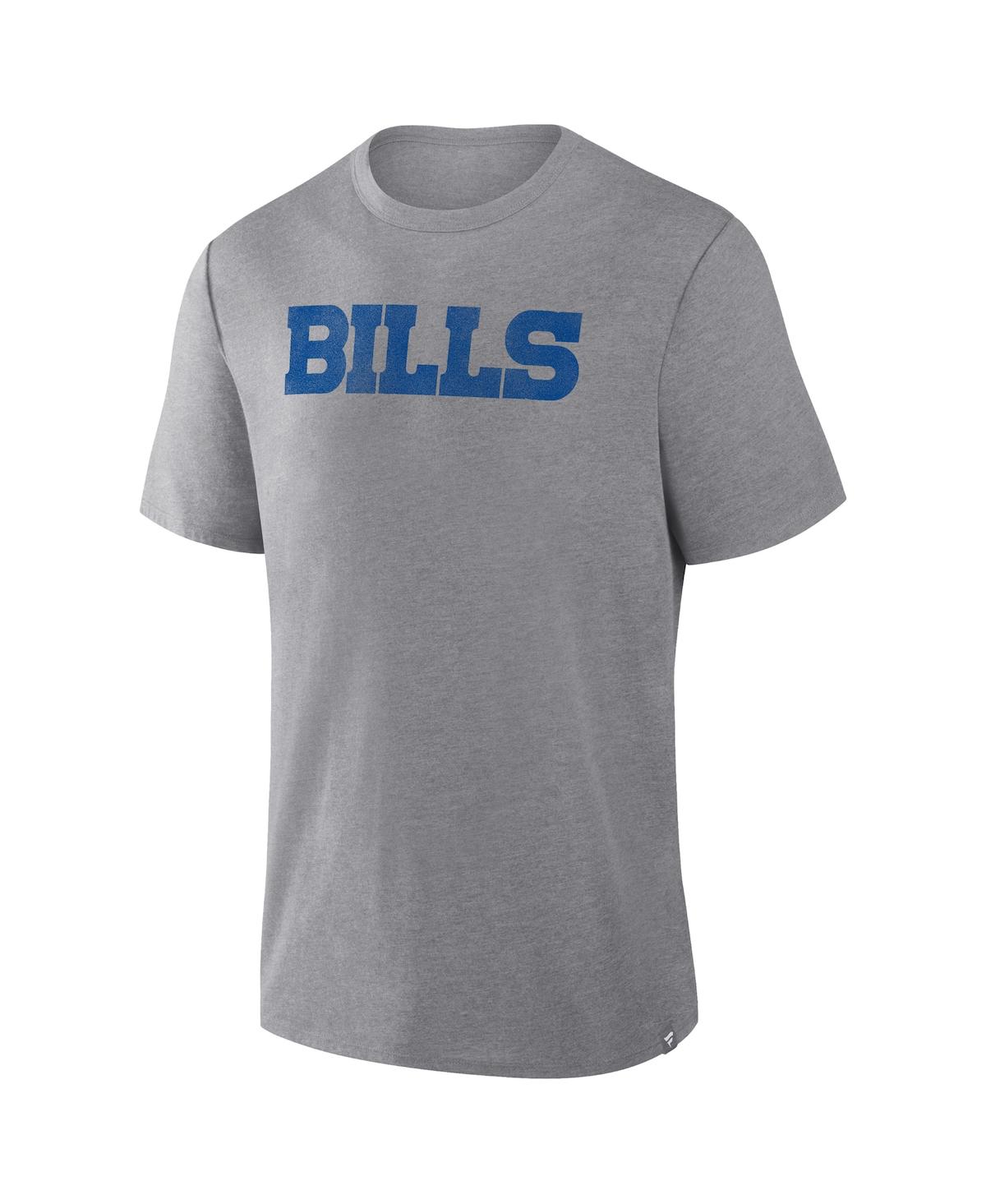 Fanatics Men's Heather Gray Buffalo Bills Pass Rush Tri-blend T-shirt In Gray
