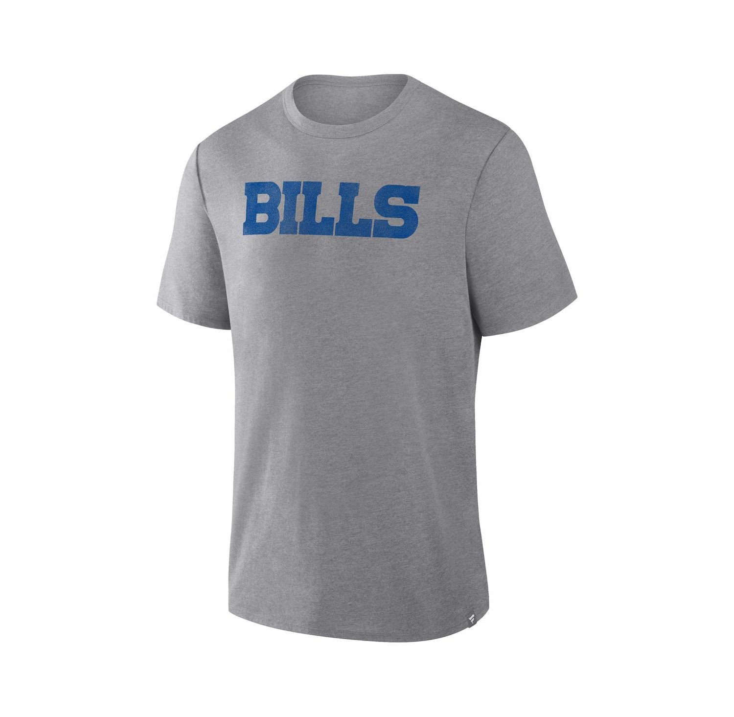 Men's Heather Gray Buffalo Bills Pass Rush Tri-Blend T-Shirt