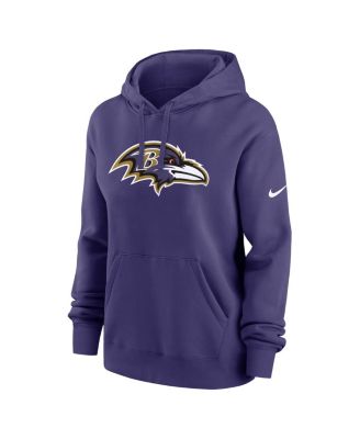 Women's Purple Baltimore Ravens Club Fleece Pullover Hoodie