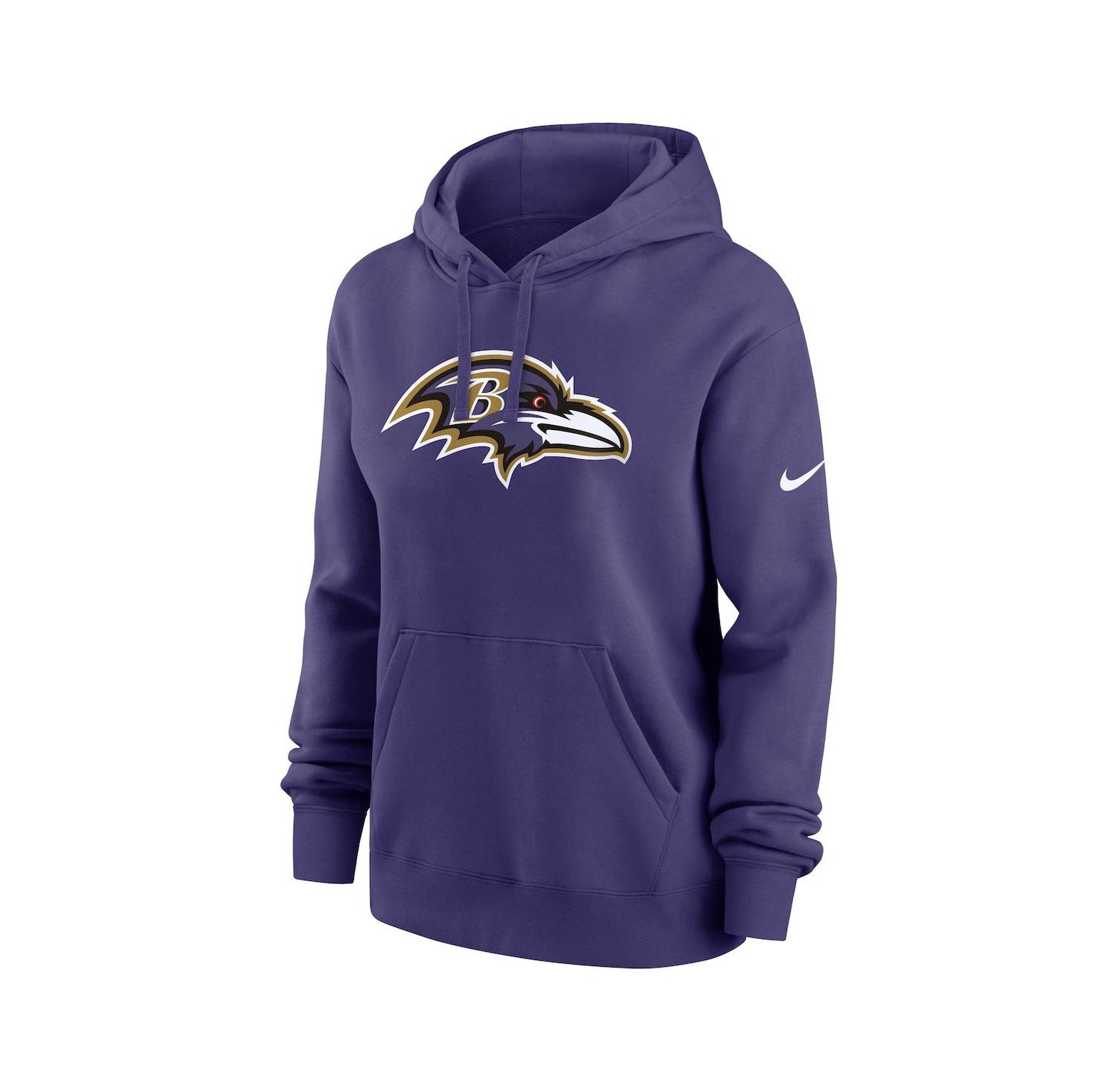 Women's Purple Baltimore Ravens Club Fleece Pullover Hoodie