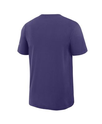 Nike Men's Purple Baltimore Ravens Left End Run Slub Performance T-Shirt