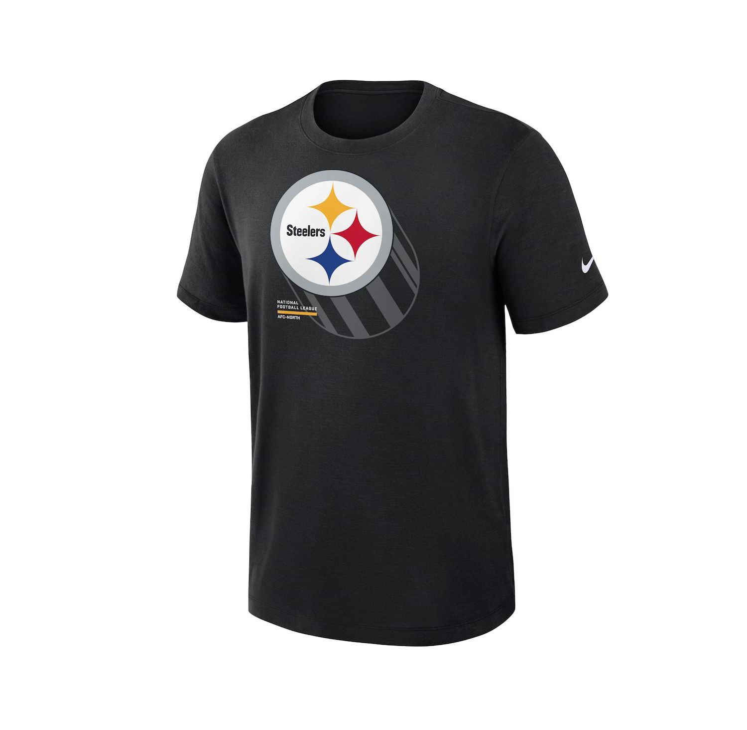 Nike Men's Black Pittsburgh Steelers Left End Run Slub Performance T-Shirt