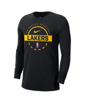 Men's Black Los Angeles Lakers Authentic Long Sleeve Practice T-Shirt