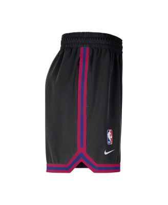 Men's Black New York Knicks Authentic Practice DNA Woven Performance Shorts