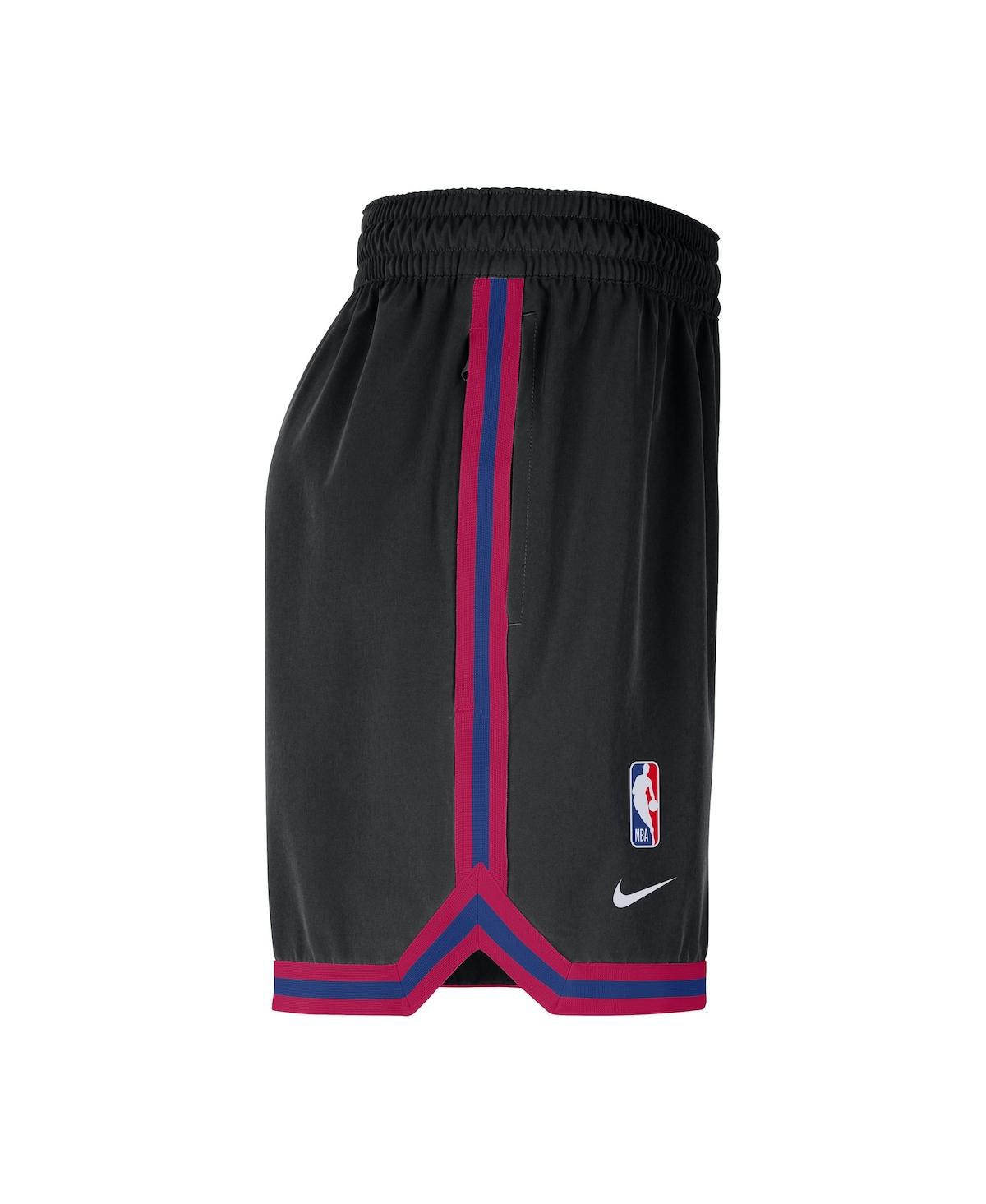 Nike Black New York Knicks Authentic Practice Dna Woven Performance Shorts In Black