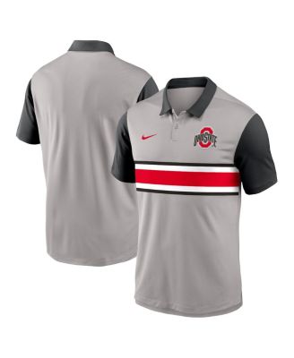 Nike - Men's Gray/Black Ohio State Buckeyes Vapor Performance polo shirt