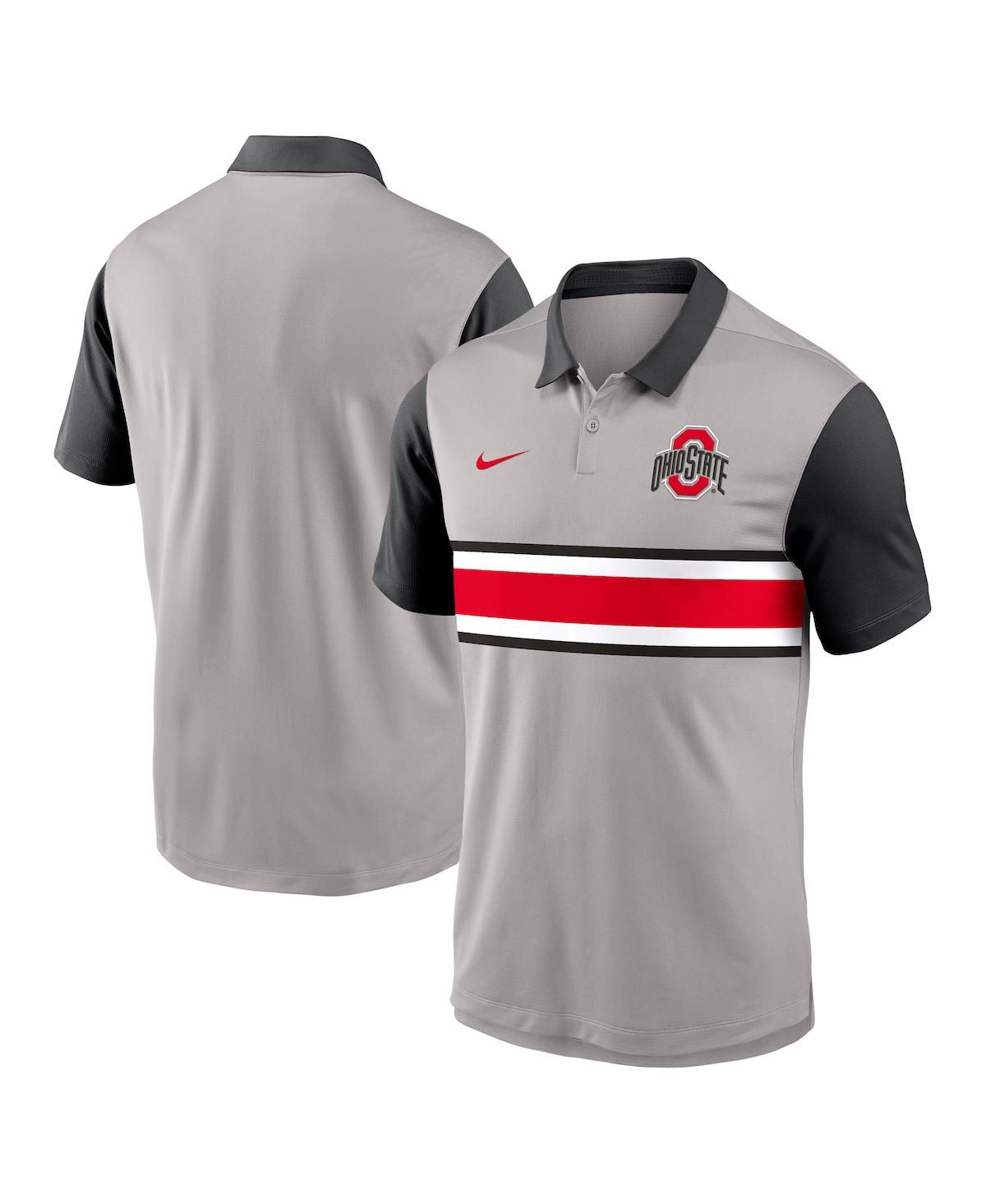 Мужской серый/черный штата Огайо штата Огайо пара производительность рубашка поло