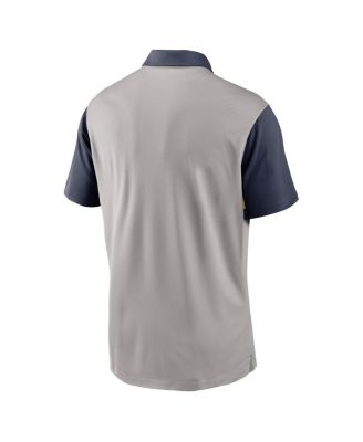 Men's Gray/Navy Michigan Wolverines Vapor Performance Polo Shirt