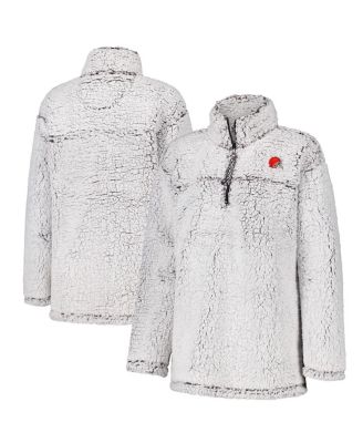 G-III 4Her by Carl Banks - Women's Gray Cleveland Browns Sherpa Full-Zip Jacket