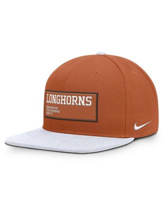 Nike - Men's Texas Orange/White Texas Longhorns 2025 On-field Patch Pro Dri-FIT Snapback Hat