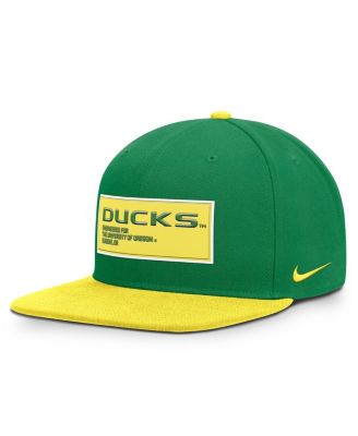 Nike - Men's Green/Yellow Oregon Ducks 2025 On-field Patch Pro Dri-FIT Snapback Hat